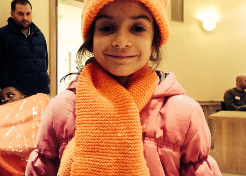 Knitting hats and scarves for Asylum-seekers’ children