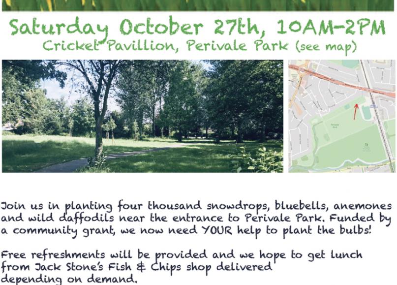 Perivale Park Spring Bulb planting day