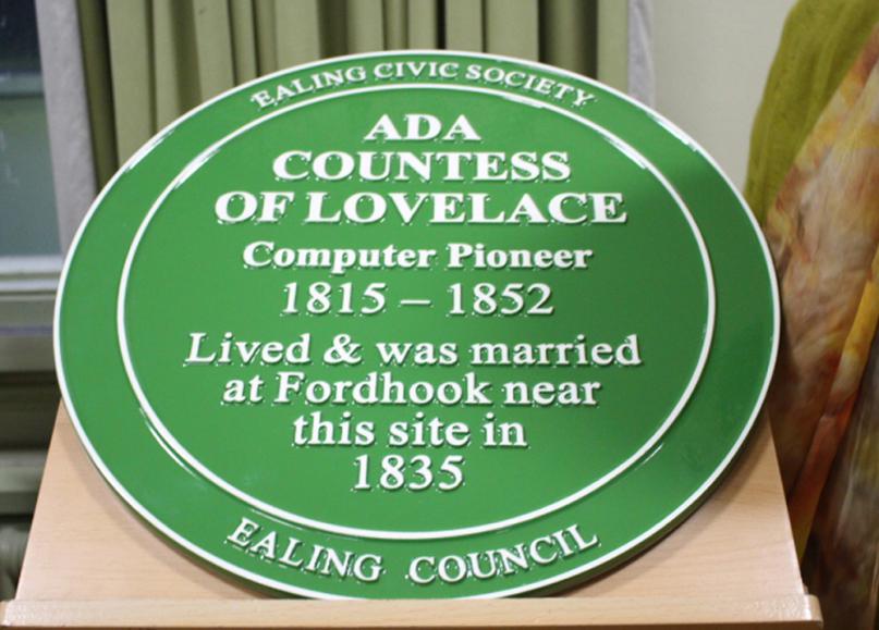 Ealing Civic Society – A Plaque for Ada Lovelace
